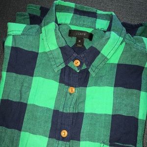 J Crew buffalo plaid shirt